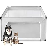EHEYCIGA 42x42x26 Inches Puppy Playpen Without Top Cover for Dogs &amp; Cats Indoor or Outdoor - Dog ...