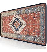 iCasso Rug Desk Mat Retro,Extra Large Desk Pad Non Slip,XXL Keyboard Mat for Home,Long Extended G...