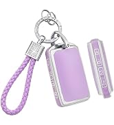 PIFOOG Key Fob Cover for Mazda Purple Car Keys Case 
