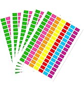 PARLAIM Rectangle Color Coding Labels, 3/4