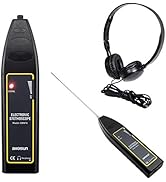 allsun Automotive Electronic Stethoscope Mechanic Ultrasonic Air Leak Detector Car Noise Finder D...