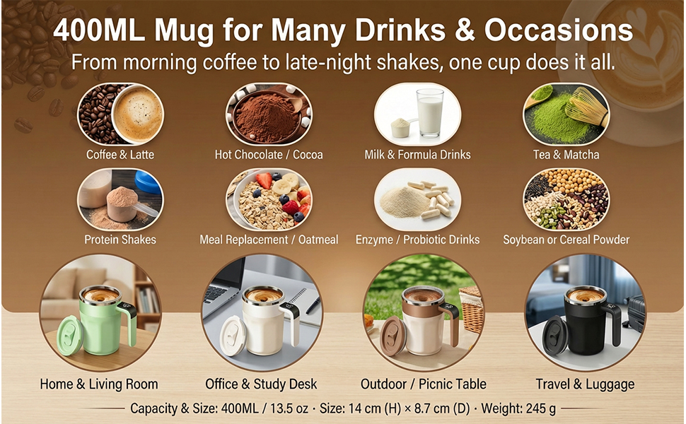 self stirring mug rechargeable