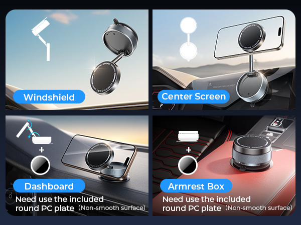 Vacuum Magnetic Phone Holder