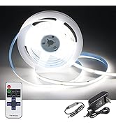 Led Lights for Bedroom,Pure White,CT CAPETRONIX 9.84FT 960Chips Dimmable COB LED Tape Lights Kit ...