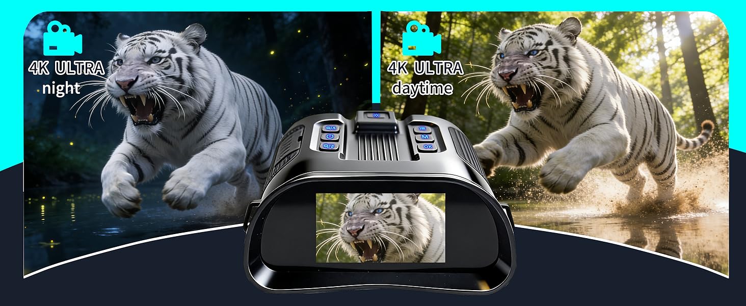 Night Vision Goggles for Adults, 4K Night Vision Binoculars