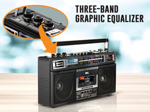 portable am fm cd player stereo tape recorder cassette deck radio with bluetooth betamax player