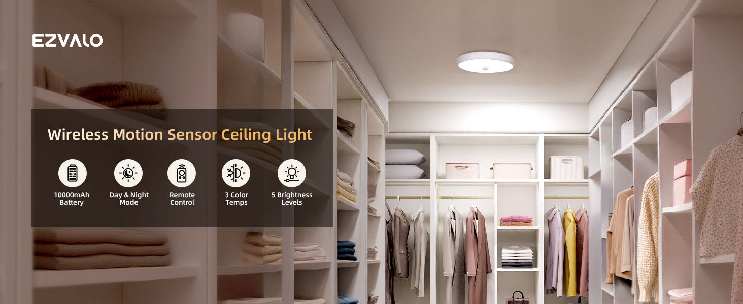 closet lights motion sensored