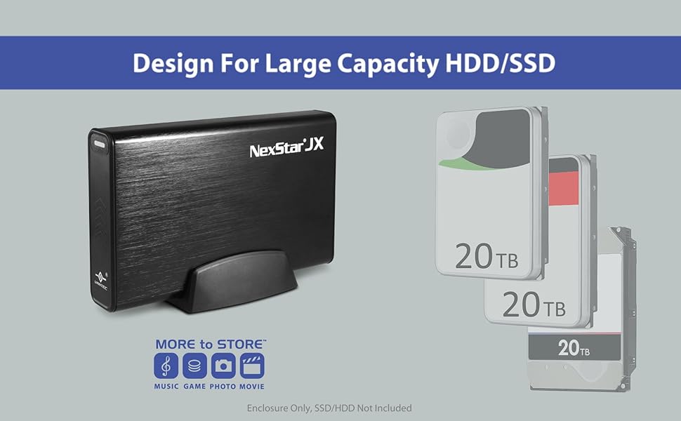 Design for Large Capacity HDD/SSD