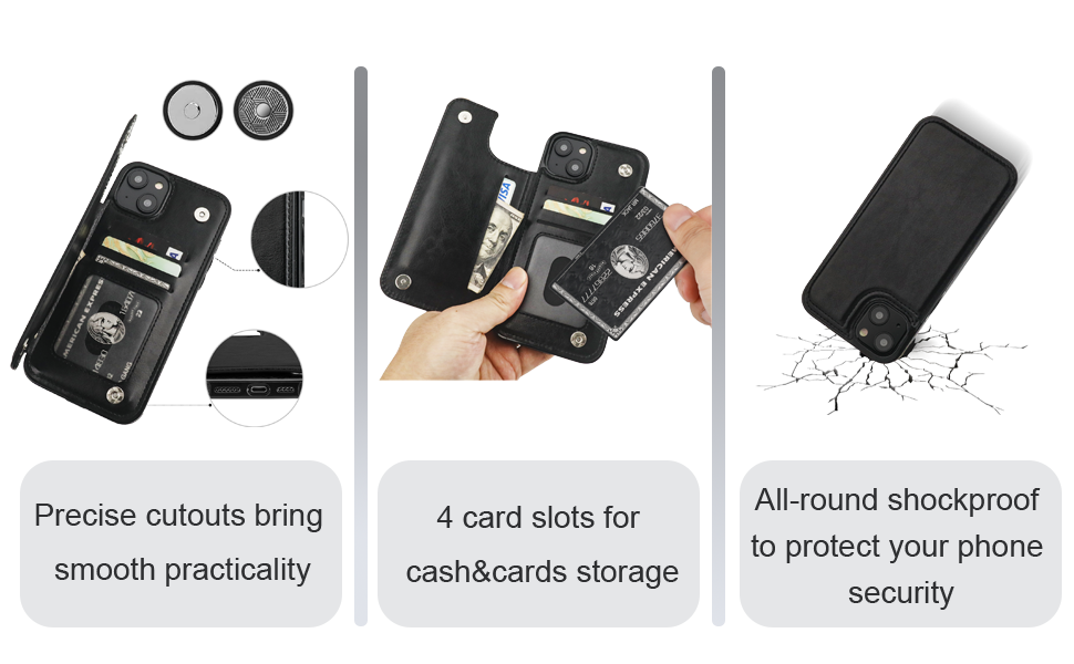 onetop credit card case for iphone 15 plus