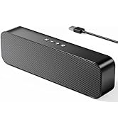 Computer Speakers,Bluetooth Speaker,Stereo Sound &amp; Enhanced Bass with 3.5mm Aux-in, TF Card Port,...