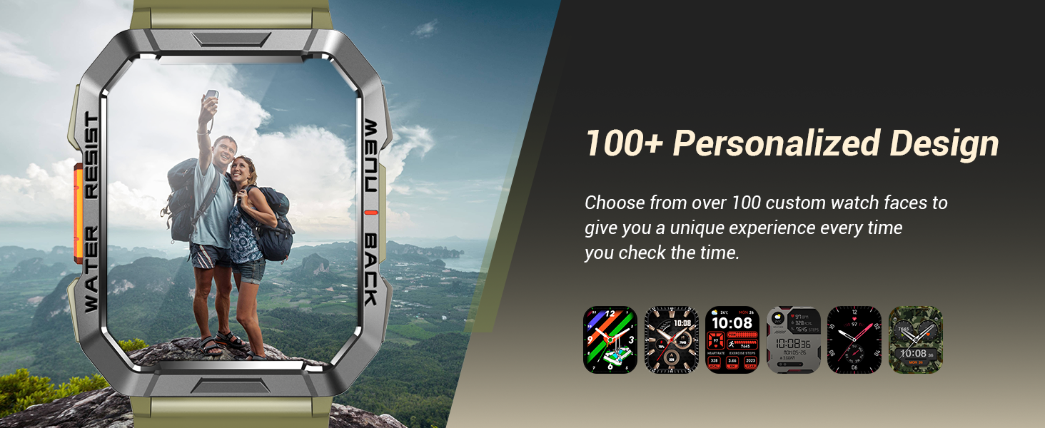 Fitness tracker with 100+ Personalized Design