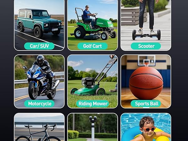 with digital display and LED light, suitable for car tires