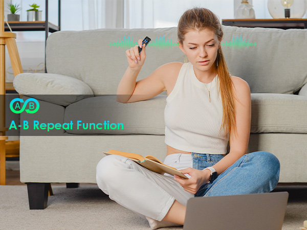 Voice recorder with playback