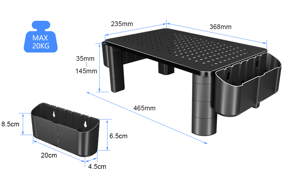 computer stand for desktop monitor
