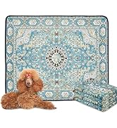 Qeils Washable Pee Pads for Dogs, 2 Pack Reusable Puppy Pads 36"x41" Super Absorbent Leakproof Do...