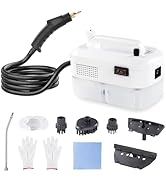 Portable Steam Cleaner 13 in 1 Multi-Function 1500W Freely Control Pressure Powerful Steamer for ...