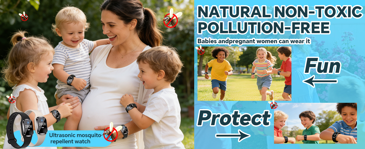 Ultrasonic Mosquito Repellent Bracelets