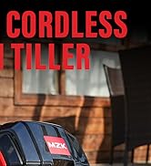 MZK 40V 12-inch Cordless Garden Tiller, Battery Powered Garden Cultivator, 2 * 4.0Ah Battery and ...