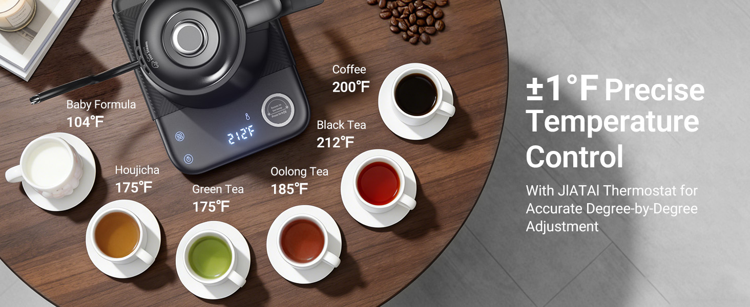 ±1°F Precise Temp Control