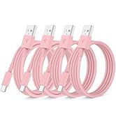 QZIIW Car Carplay Cable for iPhone 15/16 Car Charger Cable,4Pack USB A to USB C for Carplay USB C...