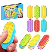 Sensory Fidget Magnet Toys,Textured Silicone Magnetic Sliders for Autism &amp; ADHD,Quiet Stress Reli...