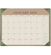 Simplified Desk Calendar 2026 with Desktop Mat, 12 Month Large Desk Pad Calendar from January 202...
