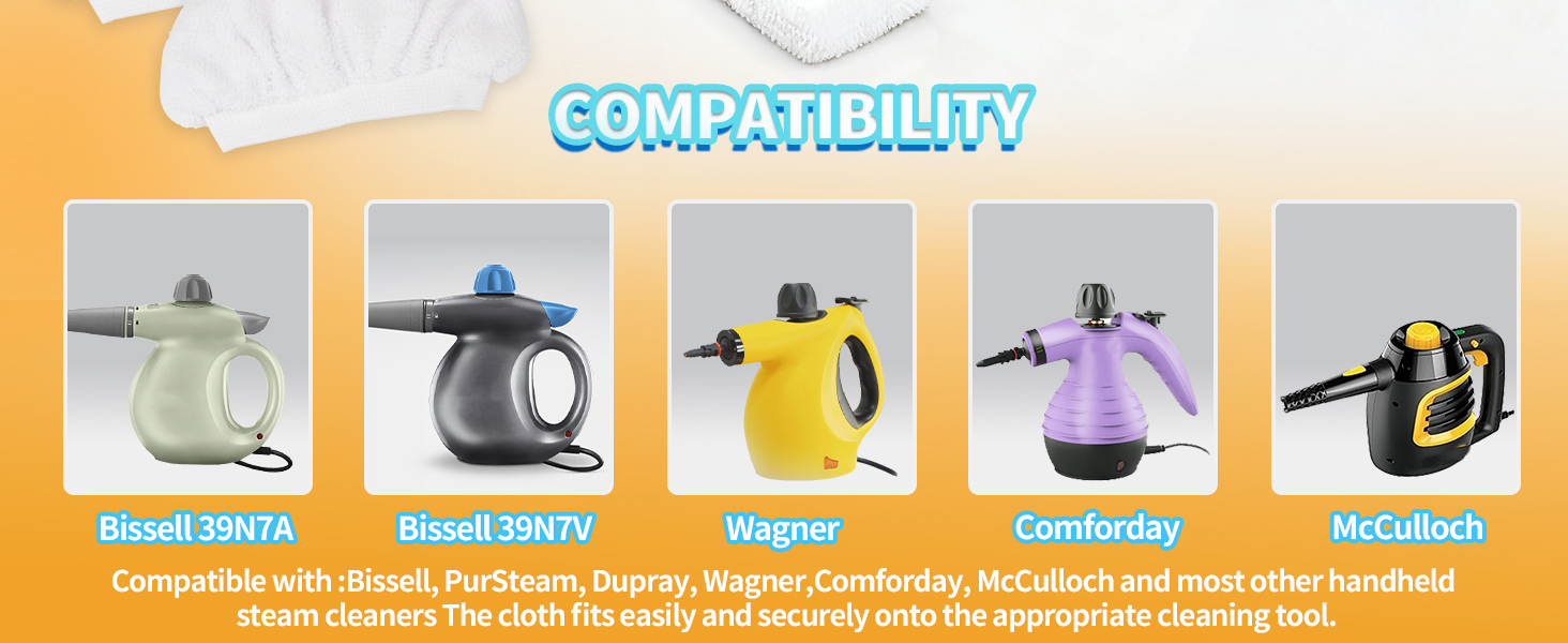 universal microfiber steam cloths bissell