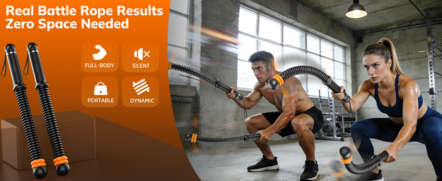 heavy ropeless battle ropes