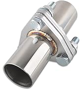 FGJQEFG Exhaust Flange Bolts Quick Fix Repair Pipe Kit w/Gasket &amp; Hardware, 1.75'' Inch ID 3 Bolt...