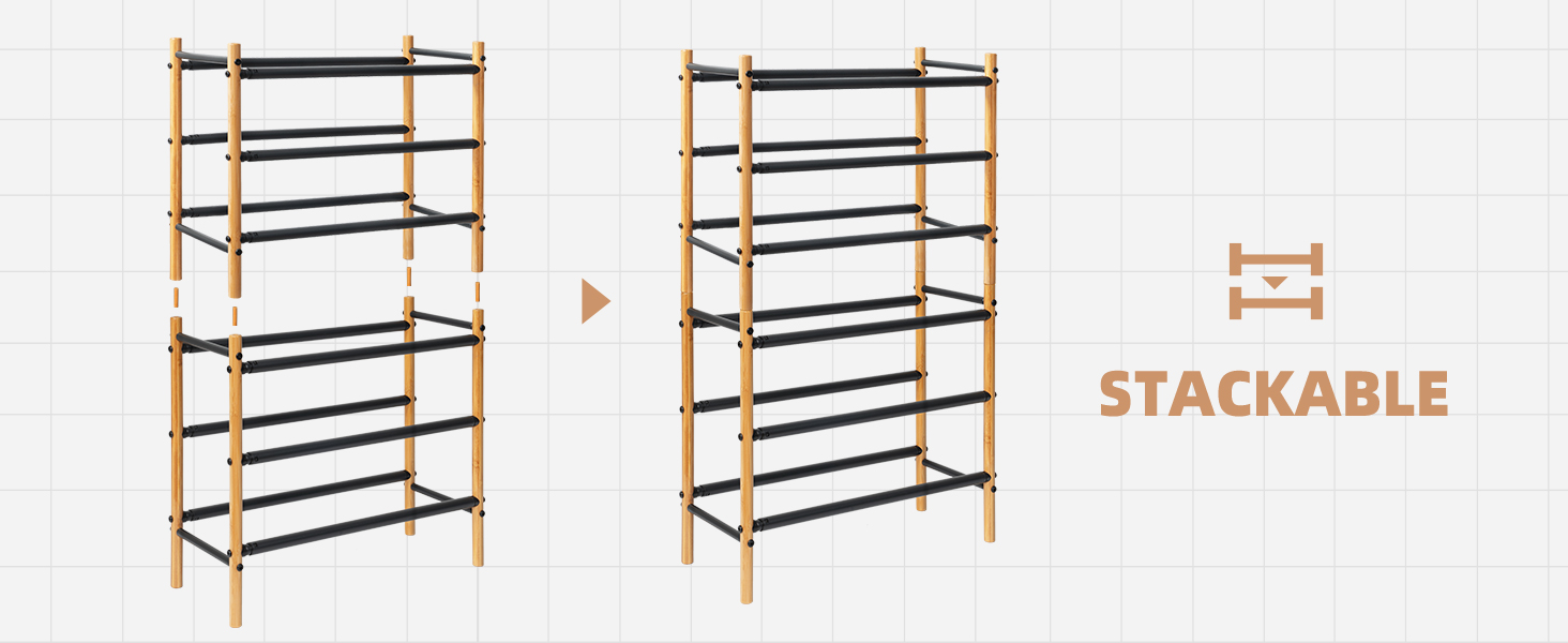 adjustable shoe rack