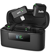 Sofn Wireless Lavalier Microphone for iPhone and Android(Lightning &amp; USB-C),Lapel Mini Mic with 3...