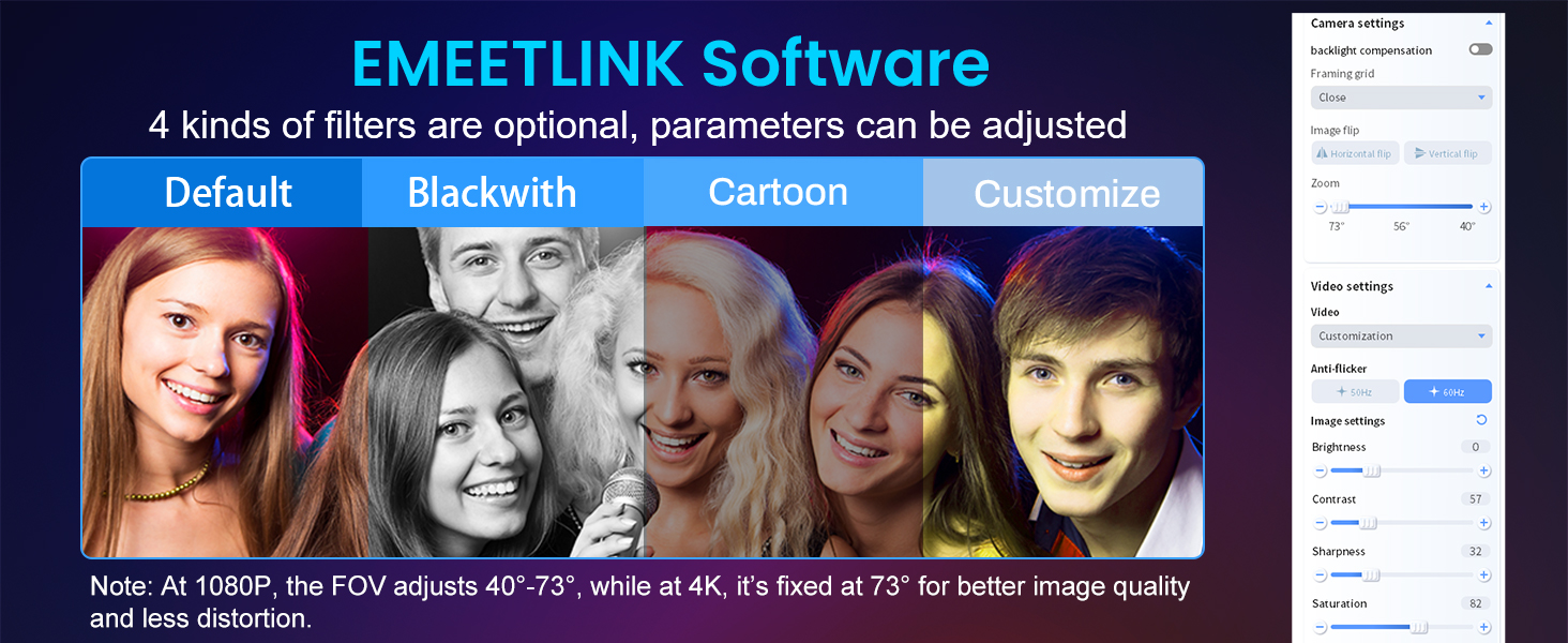 EMEET S600 Webcam 4K webcam for streaming