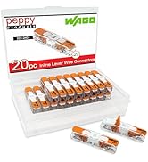 WAGO 221-2401 Lever Nuts Compact Splicing Inline Wire Connectors with Case | 20pc