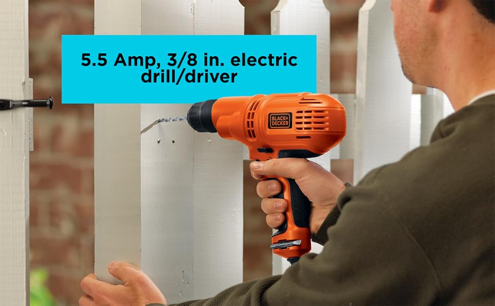 5.5 amp 3/8 inch electric drill/driver