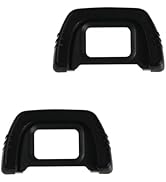 2 Pack Camera Eyecup Viewfinder Protector Eyepiece Compatible for Nikon D7000 D750 D610 D600 D300...