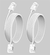 Dutevolns 2Pack Ultra Thin Cat 6A Ethernet Cable 1.6 Ft, Flexible & Slim Rj45 Cat6a LAN Cord Giga...