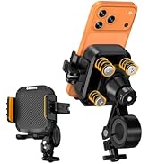 CRUIHOG Bicycle Motorcycle Phone Mount,4X Vivration Dampener [Camera Friendly] Bike Phone Holder ...