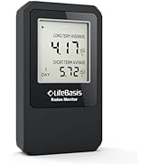 Life Basis Home Radon Detector, Portable Radon Tester for Home with Long and Short Term Radon Mon...