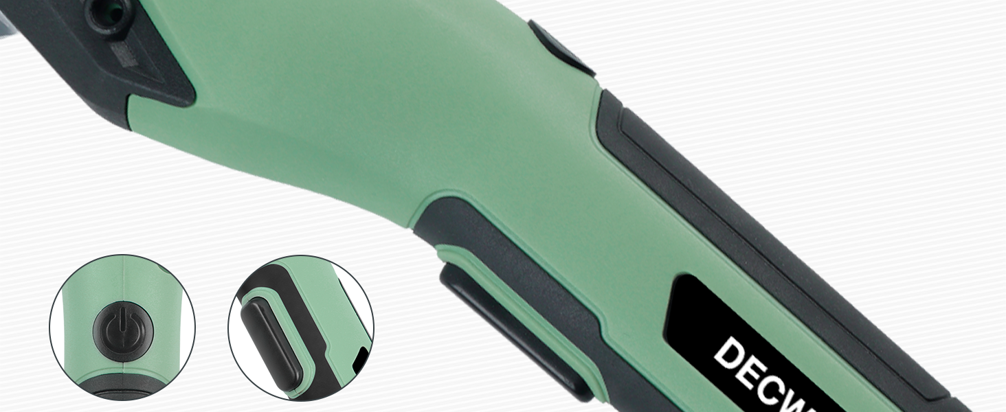 Electric sewing scissors with protective cover