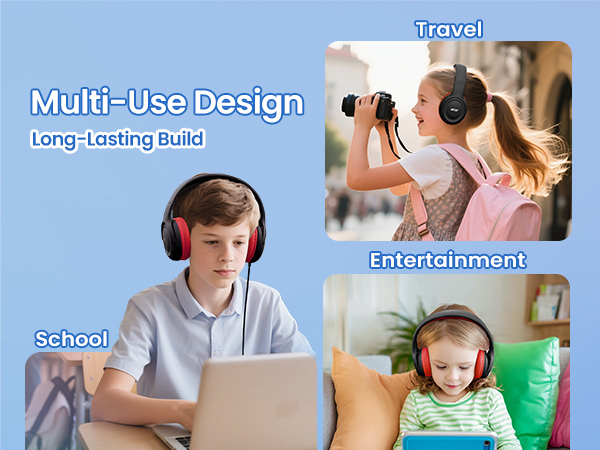 Kids Headphones Wired for School