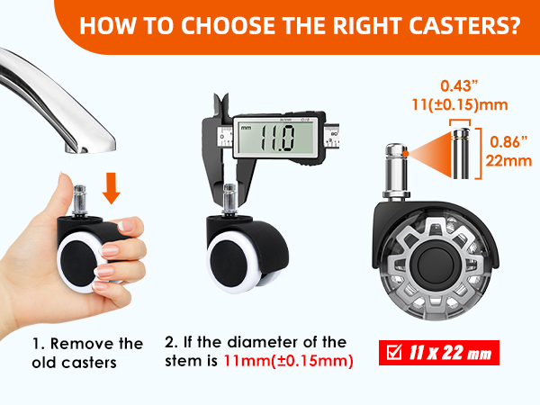 office chair casters