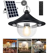 Solar Shed Light Outdoor Indoor Solar Pendant Lights Daytime Available with Remote Control,Double...