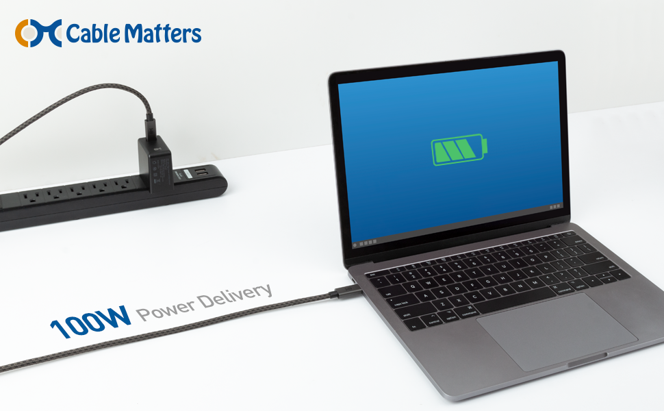 USB-C Charging Cable with 100W Power Delivery