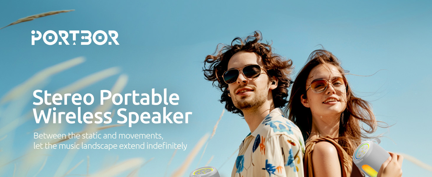 Portable Wireless Bluetooth Speaker, small outdoor speaker for camping, beach, hiking birthday