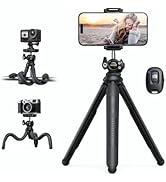 Lamicall Tripod for iPhone - [100% Stable] Aluminium Phone Tripod with Wireless Remote, Flexible ...