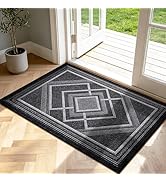 AOHMPT Dirt Trapper Door Mat 23.5"x35.5", Non-Slip Entryway Rug, Washable Stain Resistant Low-Pro...