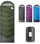 Sleeping Bags for Adults Cold Weather - Portable, Waterproof, Lightweight Sleeping Bag for Tall G...