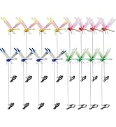 Kleeblatt Dragonfly Clip 16pcs - Dragon Fly Clips, Hair Accessories, Garden Decor, and Outdoor De...