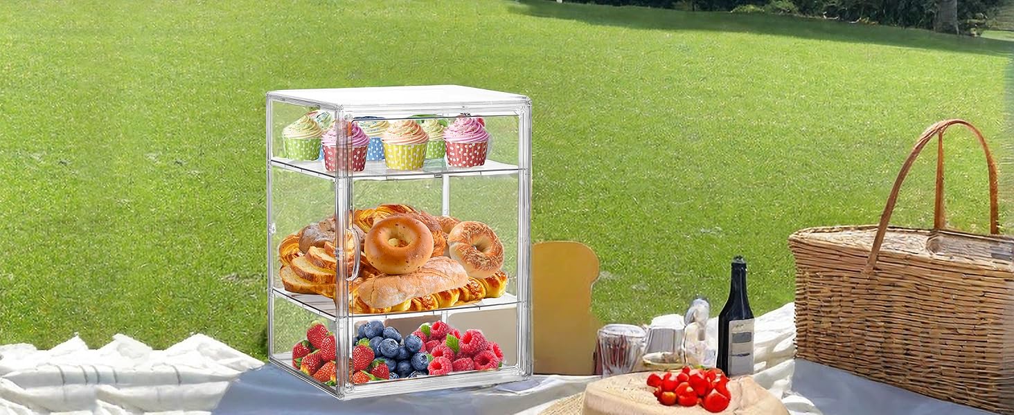 storing cupcakes pastry cookies bagels fruits