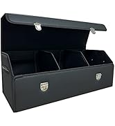 Wuatow Trunk Organizer for Car With Lid,Foldable Trunk Organizer for SUVs &amp; Sedans,Multi-function...